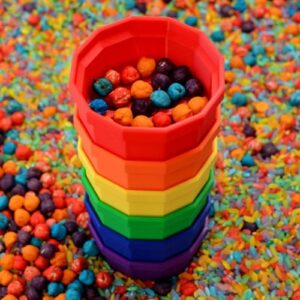 Kleurrijke Regenboog Zeefjesset Small– Spelen, Ontdekken & Sorteren met X Creator
