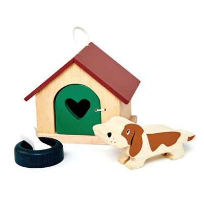 1hondenhok Tender Leaf Houten Pet Dog Set – Hondenhok