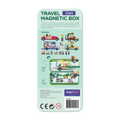Mierendu voertuigen3 (1) MierEdu Magnetische Puzzeldoos Voertuigen – Creatief Speelgoed voor Onderweg & Thuis