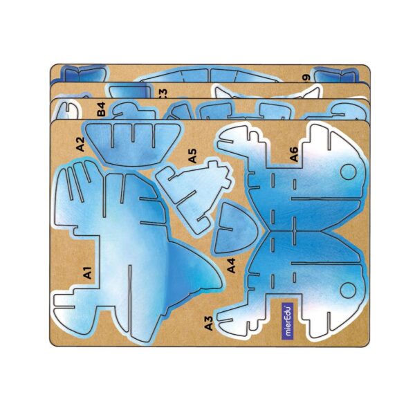 dolfijn3 MierEdu – 3D Puzzel Build & Sound – dolfijn bouwpakket