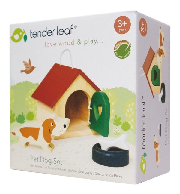 hondenhok Tender Leaf Houten Pet Dog Set – Hondenhok