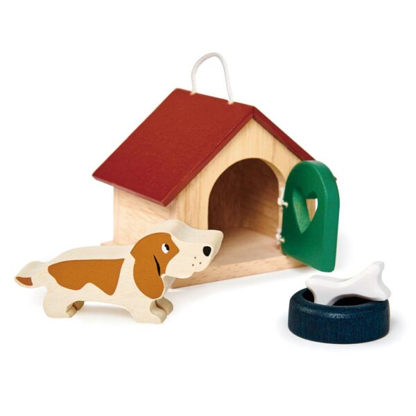 hondenhok2 Tender Leaf Houten Pet Dog Set – Hondenhok