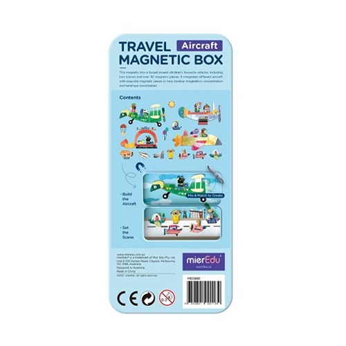 mieredu vliegtuig5 (1) MierEdu Magnetische Puzzeldoos Vliegtuigen – Educatief Reisspeelgoed vol Fantasie en Avontuur
