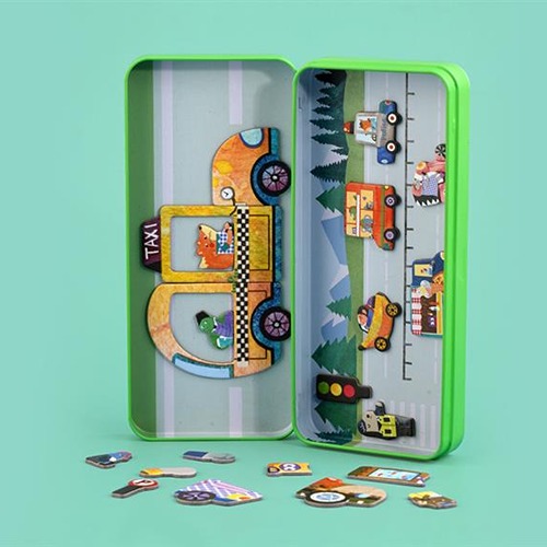 mieredu voertuigen4 (1) MierEdu Magnetische Puzzeldoos Voertuigen – Creatief Speelgoed voor Onderweg & Thuis
