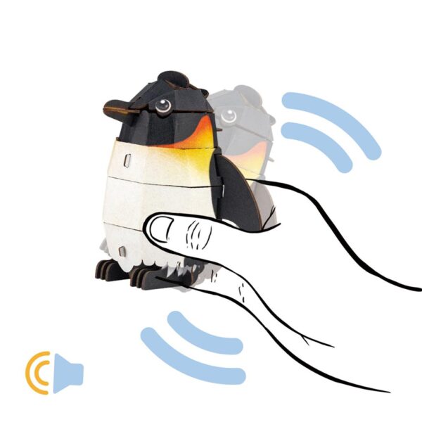 pinguin5 Mieredu – 3D Puzzel Build & Sound – Keizers pinguïn bouwpakket