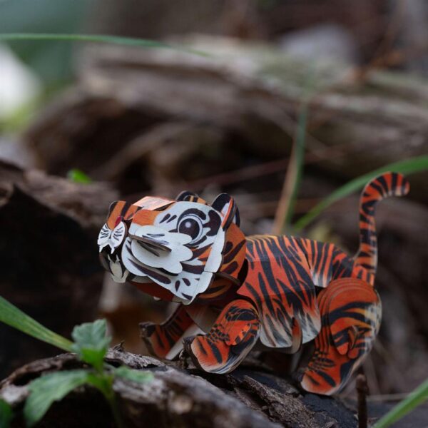tijger1 MierEdu – 3D Puzzel Build & Sound – tijger bouwpakket