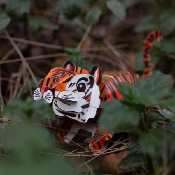 tijger3 MierEdu – 3D Puzzel Build & Sound – tijger bouwpakket