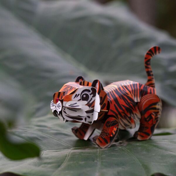 tijger5 MierEdu – 3D Puzzel Build & Sound – tijger bouwpakket