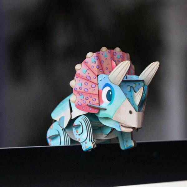 triceratops2 MierEdu – 3D Puzzel Build & Sound – Triceratops bouwpakket
