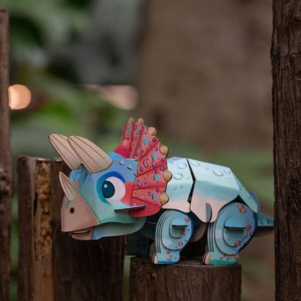triceratops4 MierEdu – 3D Puzzel Build & Sound – Triceratops bouwpakket