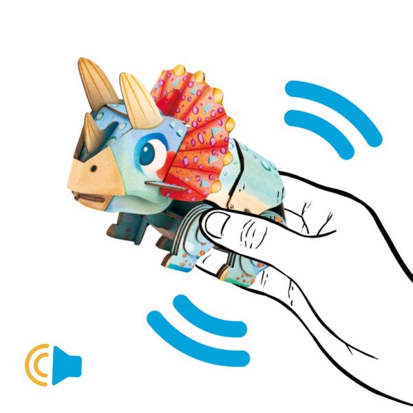 triceratops5 MierEdu – 3D Puzzel Build & Sound – Triceratops bouwpakket