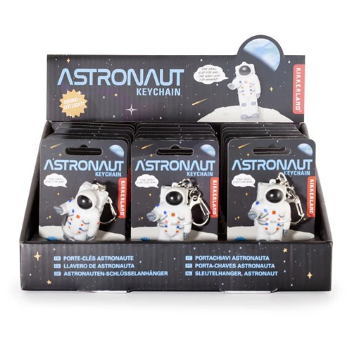 astronaut2 Kikkerland Astronaut Sleutelhanger met LED Lampje