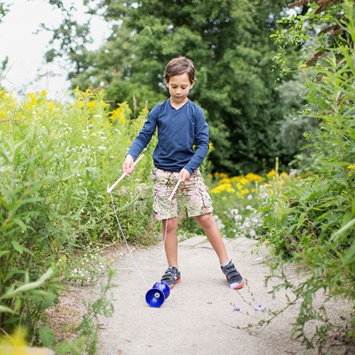 diablo5 BS Toys Diabolo Blauw – Jongleer- en Behendigheidsspel voor Kinderen