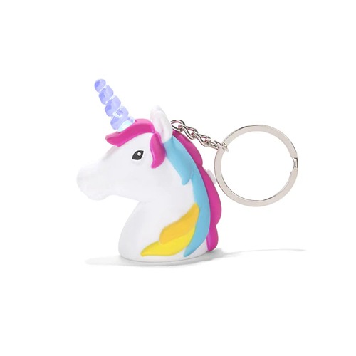 eenhoorn1 Kikkerland Eenhoorn - Unicorn LED Sleutelhanger met Geluid
