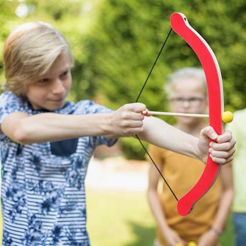 willem tel 2 BS Toys Pijl & Boog – Houten Coördinatiespel voor Kinderen