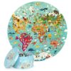 4rwd-wereldkaartpuzzel-rond-150-stukjes.jpg "4RWD wereldkaartpuzzel rond – 150 stukjes – educatieve kinder puzzel"