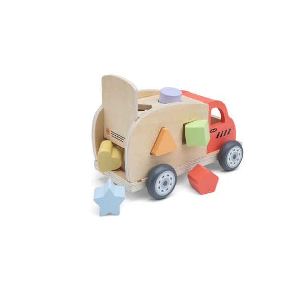 Duurzaam houten speelgoed: vormentruck New Classic Toys