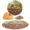 Kinderpuzzel dinosaurus 150 stukjes – 4WRD rond model