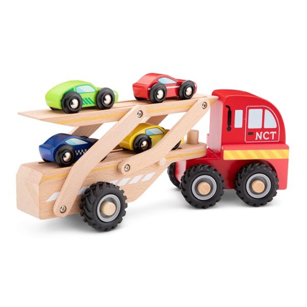 Educatief rollenspel met New Classic Toys autotransporter
