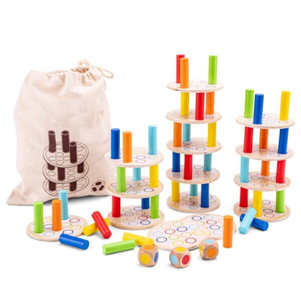 Houten balansspel toren stapelblokken New Classic Toys