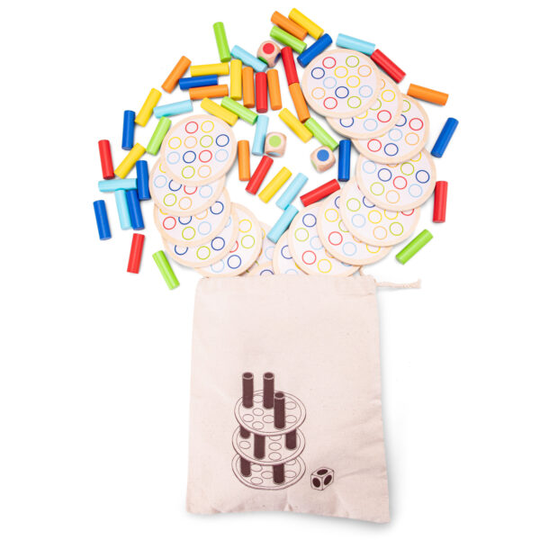 Close-up houten blokjes Toren Balans Spel