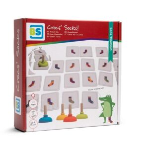 BS Toys Kroko’s Sok Memory memoryspel met zuignappen