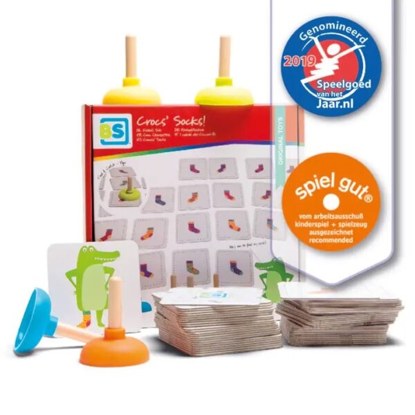 Educatief memoryspel voor kinderen met krokodil thema