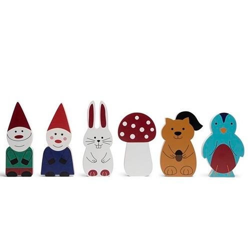 Alle figuren van BS Toys Kabouter Bowling houten kegelspel voor kinderen