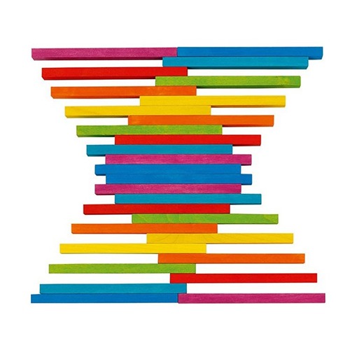 Houten bouwblokken van Goki Evolution serie voor creatief bouwen