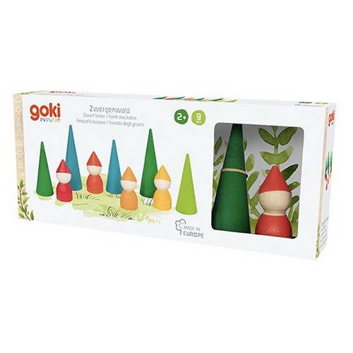 Goki Dwergenbos van hout voor fantasierijk open-ended spel bij Het Speellab