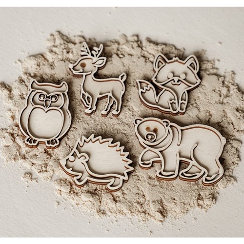 Sensorisch houten speelgoed bosdieren voor kinderen vanaf 3 jaar