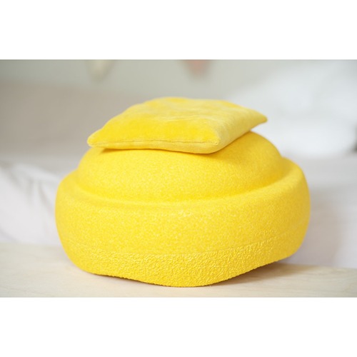 Pit and Play pittenzak geel regenboog sensory bean bag