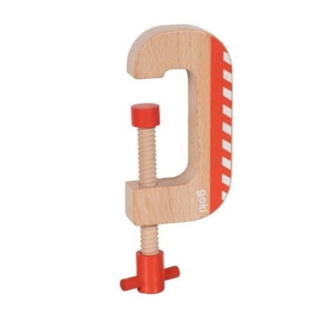 Goki houten schroefklem voor kinderen – veilig speelgoed gereedschap
