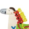Hape houten rijgfiguur paard – creatief rijgen en oefenen met patronen