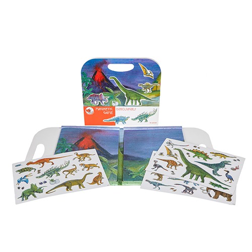 Magnetisch dinosaurus speelboek voor kinderen met educatieve magneetstukken