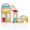 Sensorische houten waterblokken van Guidecraft voor kinderen bij het Speellab