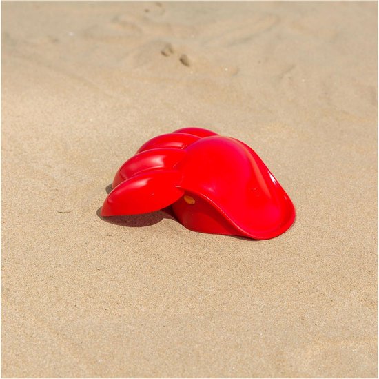 Stevige zandschep klauw van Hape voor kinderen die graag graven.