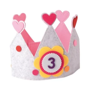 verjaardagskroon-rose-eduplay-verstelbaar-vilt Eduplay verjaardagskroon van vilt in rose, een vrolijke en duurzame feestkroon voor kinderen met een verstelbare klittenbandsluiting voor een perfecte pasvorm.
