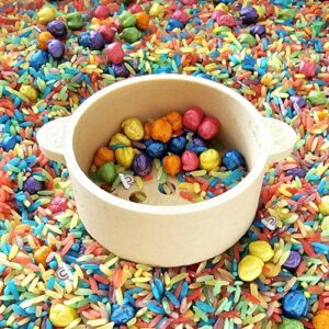 Kis-Kabinet-PLA-zeefje-sensory tafel Mileuvriendelijk en duurzaam zeefje van Kids Kabinet