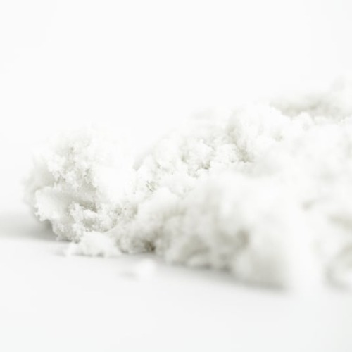 Close-up van witte zachte, kneedbare Magic Sand perfect voor peuters en kleuters