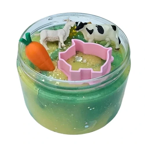 Pot sensorydough boerderij van zijkant verkrijgbaar bij Het Speellab