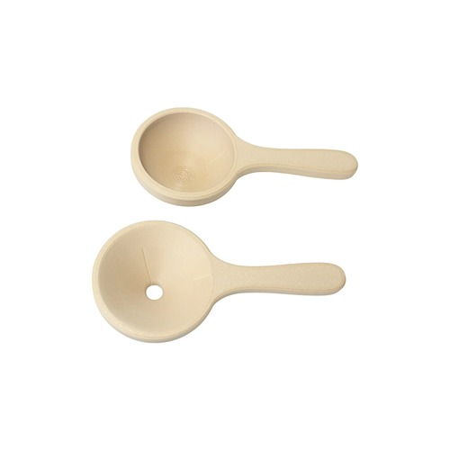 kids-kabinet-trechter-met-schepje-sensorisch-spel Trechter en schep naast elkaar. Van Kids Kabinet verkrijgbaar bij Het Speellab