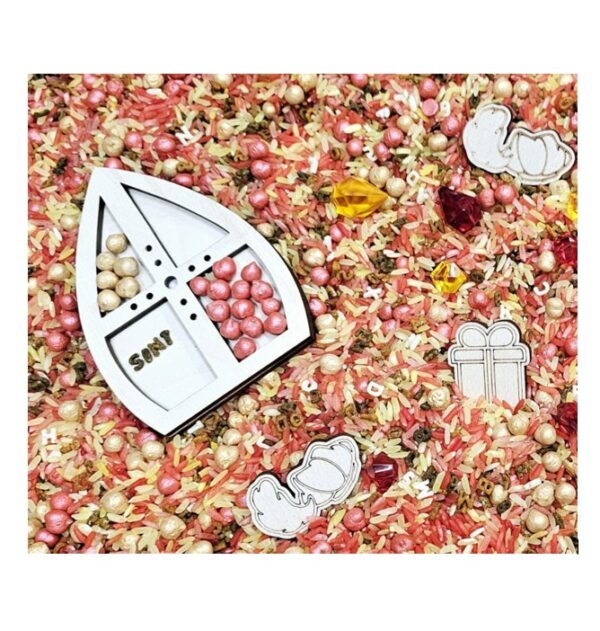 pourandplay-sinterklaas-sensoryfun-openeinde-sensorisch Detail foto inhoud pot pourandplay van Sensoryfun in thema Sinterklaas