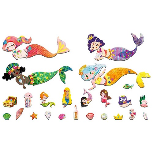 Creatief zeemeermin magneetspel van MierEdu voor fantasierijk spelen
