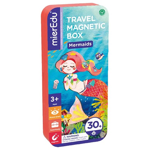 Zeemeermin magneetpuzzel van MierEdu in travelbox leuk en educatief speelgoed