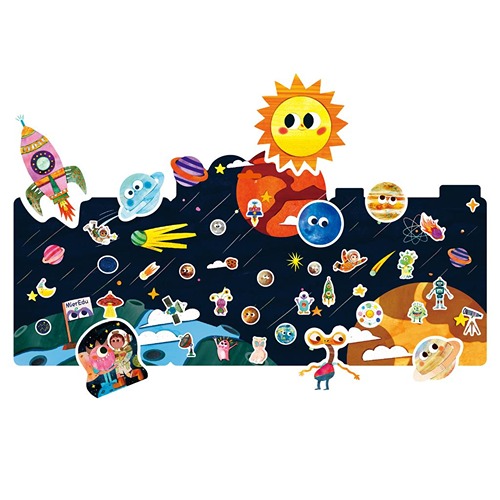 MierEdu Space Explorer jelly stickers met astronauten en raketten