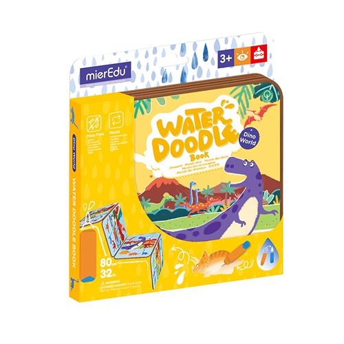 MierEdu dinowereld doodle boek ideaal reisspeelgoed voor onderweg