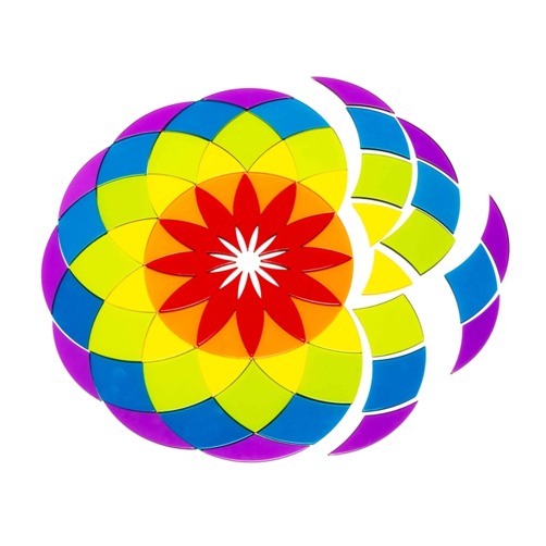 Voorbeeld van de mandala van Eduplay in een cirkel