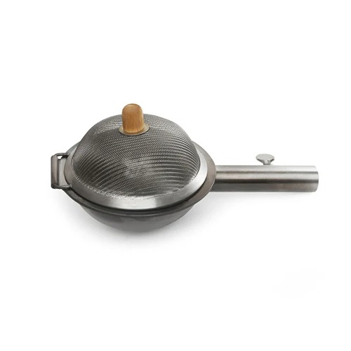Zijaanzicht van de huckleberry popcorn maker