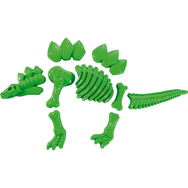 Eduplay groene stegosaurus 10 delige zandvormen set